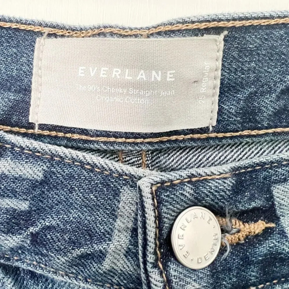 EVERLANE The 90’s Cheeky Straight Jeans size 25 - Picture 3 of 11